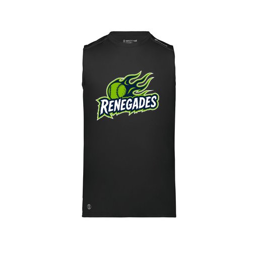 [222593.080.S-LOGO1] Men's CoolDry TankTop (Adult S, Black, Logo 1)