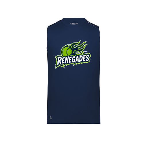 [222593.065.S-LOGO1] Men's CoolDry TankTop (Adult S, Navy, Logo 1)