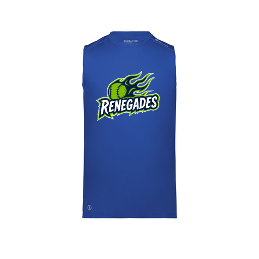 [222593.060.S-LOGO1] Men's CoolDry TankTop (Adult S, Royal, Logo 1)