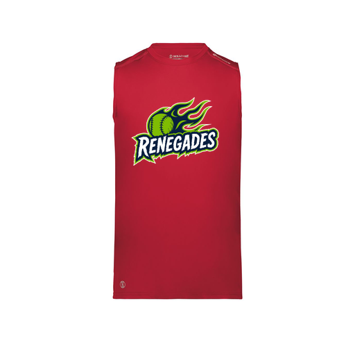 [222593.083.S-LOGO1] Men's CoolDry TankTop (Adult S, Red, Logo 1)