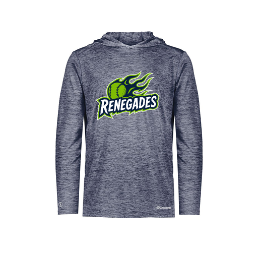 [FOLHCGNV-YS-LOGO1] Decker Youth Charge Hoodie (Youth S, Navy, Logo 1)